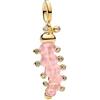 Rimgoris Ciondolo in argento Sterling 925 placcato oro, adatto per braccialetti fai da te, ciondolo scintillante con zirconi, per donne, gioielli fatti a mano, one size, Metallo, Zirconie sintetico