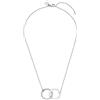 Purelei Collana Infinity Pearl - impermeabile e regolabile | catena in acciaio inox con anelli intrecciati e perline | placcatura in oro 14 K/18 carati | simbolo di legame e eternità, Eine Grösse