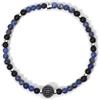 Mabina Gioielli - Bracciale Uomo - Bracciale in argento con agata nera e sodalite - 533727