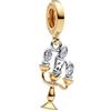 Generico Charms Pandora763985C01 La Bella e la Bestia, Pendente Lumiere