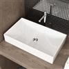 Waschbecken24 Lavabo Lavabo da Posare in Ceramica per Wc Guest Waschbecken24 (Bianco/A687, 60 x 35 x