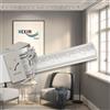HEXIM Perfect 2 metri profili decorativi - grande selezione, (AA326-90x90mm) - modanatura di stucco in PU modellato, bianco, antiurto - modanatura d'angolo modanatura decorativa