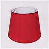 GARENERGIE Paralume in Tessuto per Lampade da Tavolo | Paralume Conico per Lampade e Abat Jour da Soggiorno e Camera | Made in Italy, Diametro 25 cm (Rosso)
