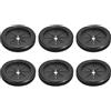 QUARKZMAN 6pz Passacavo 1-1/14(32mm) ID 1-1/2(38mm) Guarnizione per Cavi Passacavo in Gomma Gommini Passacavo Elettrico per Firewall Guarnizione per Cablaggio Elettrico, Nero