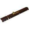 bricoleva.it Catenaccio Trasversale Profilato 200 x 40 mm. Chiavistello a Fascia di Sicurezza per Porte e Finestre, Chiusura a Scatto per Persiane e Scuri, Serratura Meccanica Piana, Ferramenta Multiuso
