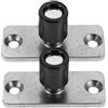 Whychstore 2 guide per porta scorrevole in acciaio inox, fermaporta per stabilità e prevenzione dell'oscillazione, design nascosto a basso profilo