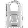 NOVLOCK Lucchetto a combinazione per esterni - impermeabile - con arco protetto antitaglio da 8 mm - per cancelli, recinzioni, capanni, depositi, armadietti e armadi - 1 pezzo, argento