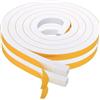 Generico Guarnizione Antispiffero - Nastro Porta 5 Metri | Adesivo Resistente Impermeabile Isolante Acustico Schiuma Per Finestra Pavimento Bagno Parabrezza Casa Telaio