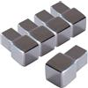 Dalsys 5x Terminale profilo quadrato 10mm acciaio inox lucidato | Tappo terminale per profilo angolare, accessorio per profili piastrelle, bagno, cucina, parete e pavimento