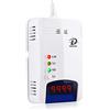 D MODUN Rivelatore di gas, GPL|Gas Naturale|Rilevatore di perdite di gas carbone, Sensore Plug-in Rilevatore di Fughe di Gas con Allarme Sonoro e Display digitale LED, Methane Propane Combustible gas Allarme