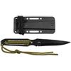 Fox Outdoor Action II coltello, nero, manico avvolto, con fodero,