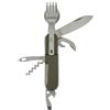 MFH Coltello tascabile con forchetta e cucchiaio, verde,