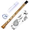 SUTILA Strumento musicale tradizionale D Key 5 fori in stile giapponese Shakuhachi D/E strumenti musicali flauto in bambù con radice strumento a fiato (1,8 chiave D)