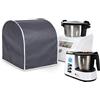 HOMELAY Custodia protettiva di qualità TOP compatibile con Monsieur Cuisine Connect e Plus (robot Lidl) Fabbricazione artigianale in Spagna. Materiale ecopelle antimacchia, antibatterica. Antracite
