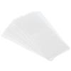 PATIKIL 62x30mm Strisce Forate Retraibili 400 Pezzi Striscia PVC Termorestringente Adatta Tappo Diametro 1.38 a 1.5 Pollici per Barattoli Lattine Trasparente