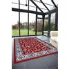 GBiancheria TAPPETO SALOTTO MOTIVO PERSIANO ROYAL SHIRAZ 2079 ROSSO (Parure 3 Pezzi)