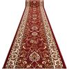 rugsx Passatoia MORAD KLASYK per cucina, corridoio, soggiorno, robusto, classico, bordeaux 60x480 cm
