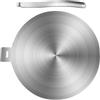 PEPLAYTAL Piastra di Conduzione di Calore in Acciaio Inox Adattatore a Induzione Compatibile a Gas ed Elettrico 30 CM Uso Pratico Cucina
