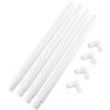 Qiilu Telaio a Rulli con Clip in Plastica per Ricamo a Punto Croce Quilting Needlepoint Tool Porta Punto Croce Telai per Quilting per Mano Pvc Metier a Broder Giro Forniture Punto Croce (43,1 * 43,1