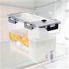 Funmo Dispenser di bevande in plastica,Distributore di bevande frutta,Refrigeratore in plastica da 3,5 l con rubinetto teiera, limonata, secchio, contenitore per bevande, frigorifero o all'aperto
