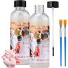 Teokantz 200 ML Vernice per Argilla Essiccata All'aria, Smalto per Argilla Essiccata All'aria, Vernice Lucida Smalto per Argilla Essiccata All'aria, Sculture in Gesso, Tele Acriliche, Ceramica, Legno