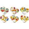 Excelsa Blooming Servizio Piatti 18 Pezzi, Porcellana, Decoro Multicolore, 6 Persone