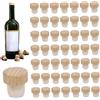 AZIDWERYQ Tappi per Bottiglia 50 Pezzi Tappi di Sughero in Legno a Forma di T per Bottiglia Riutilizzabili per Vino, Birra per Vino