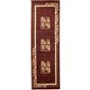 Carpeto Rugs Carpeto Tappeto Corridoio Classico - Motivo Floreale - Pelo Corto - Collezione Verona - Marrone - 70 x 200 cm