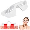 Generic Dispositivo per terapia con luce rossa sotto gli occhi, occhiali per terapia a luce rossa, maschera per occhi a microcorrente a LED per terapia a infrarossi per ridurre occhiaie gonfiore rughe