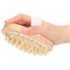 Brrnoo Spazzola per massaggio, cuoio capelluto, vasca bagno con idromassaggio, massaggiatore in legno, spazzola per il corpo, muscoli, relax, palme, sauna, vasca idromassaggio, massaggio, scrubber