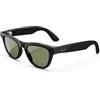 Meta Ray-Ban Occhiali da sole unisex RAY-BAN META SKYLER RW 4010 Shiny Black/G- Classic Green 52/20/150, Nero lucido/G- Verde classico, 52/20/150
