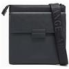 Armani Exchange A | X ARMANI EXCHANGE Night Lab - Borsa a tracolla piatta, da uomo, taglia unica, colore: nero