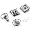 PQETVVC Viti Compatibile Con Dispositivi Di Fissaggio Per Carenatura A Sgancio Rapido 1/4 Di Giro Con Perni Da 19 Mm Borchie A Vite Un Quarto Di Giro E Clip Argento