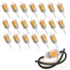 Cherioll Kit Filtro Carburante Universale 20 Pezzi - 6mm 8mm per Moto e Gas - Benzina