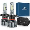 D-Lumina Lampadina H4 LED Auto Canbus 100W 16000LM Lampada per auto Conversione luci lampadina 6000K - 2 anni di garanzia,2 pezzi
