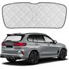 tivekeo Parabrezza Posteriore Parasole Auto Sostituzione per BMW X5 2019-2026, Parabrezza Posteriore Parasole Lunotto Posteriore, Pieghevole Parasole Auto Protezione UV Riflettente Privata