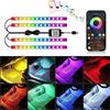 LETRADE Led Auto Interni, Striscia LED Auto Interni con Porta USB Controllo APP, Accessori per Auto RGBIC Luci Ambiente Auto con Cambio di Colore, Sincronizzazione Musicale e Modalità fai da te