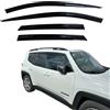 AUTO CLOVER Set deflettori frangivento per Jeep Renegade 2014+ (4 pezzi), colore Smoked
