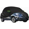Kamanan Telo Copertura Auto Impermeabile per Fiat 500/500C/500E/Abarth 2007-2024, Telo Copri Auto per Esterno, Anti-UV Antipolvere Copriauto Antipioggia Antineve Telo Copriauto da Esterno