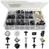 Lechengjia 192 Pezzi Clip Fissaggio Auto & Viti Plastica Kit, con Clip per Scudo Termico, U Metallo Clip & Viti Moto, Clips Auto & Fermi Kit, per Installazione di Parafanghi, Riparazione di Parti di Auto