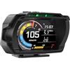Zyeatary Tachimetro OBD+GPS per Auto -Up Display HUD Allarme velocità Eccessiva Contagiri Temperatura Acqua Display LCD Indicatore Temperatura Olio