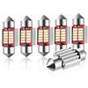 VS 6 x 31mm Siluro C5W LED Lampadine Auto 10 SMD 4012 DC 12V - Per Porta/Lettura/Soffitto/Interni Lampada Auto Luce Targa Illuminazione Interna Bianco Canbus No Errore