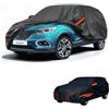 generico Telo copriauto esterni Compatibile con Renault Kadjar 2015-2025,antivento,antipioggia,antineve,antisole impermeabile,protezione per tutte le stagioni (black orange)