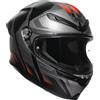 AGV K6 S Karve Casco, nero opaco/grigio/rosso, XS (53/54)