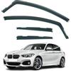AirFlux Set di 4 deflettori d'aria compatibili con BMW Serie 1 F20 5 porte Hatchback 2013 2014 2015 2016 2017 2018 2019