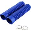 Tyenaza Coppia Copertura Forcella Anteriore per Moto, Copriforcella Universali Anteriori per Moto, in Gomma, Antiurto, 205 x 42 mm, Blu