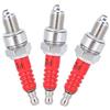 EBTOOLS candela passo lungo 50 special adatto per 3 pezzi candela D8TC 3 elettrodo per CG 125 150 CF250 moto scooter quad quad adatto per candele per scoot