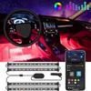 Govee Striscia LED Auto con APP, 4pcs 22cm Due linee Luci LED Interne, 12V