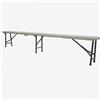 WERKA PRO Panca Pieghevole 244 cm - Grigio Chiaro