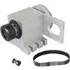 POOIQX CNC Asse rotante ER32 Collet Chuck 4th A Axis Center Altezza 6 5 mm Strumenti di lavorazione del legno incisione(No Motor)